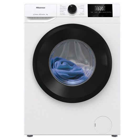 Lavadora Hisense WF1G7021BW, 7kg, 1200rpm, B